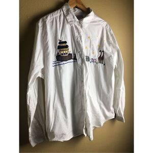 Westbound Botton down Cowgirl Embroidered shirt size XL